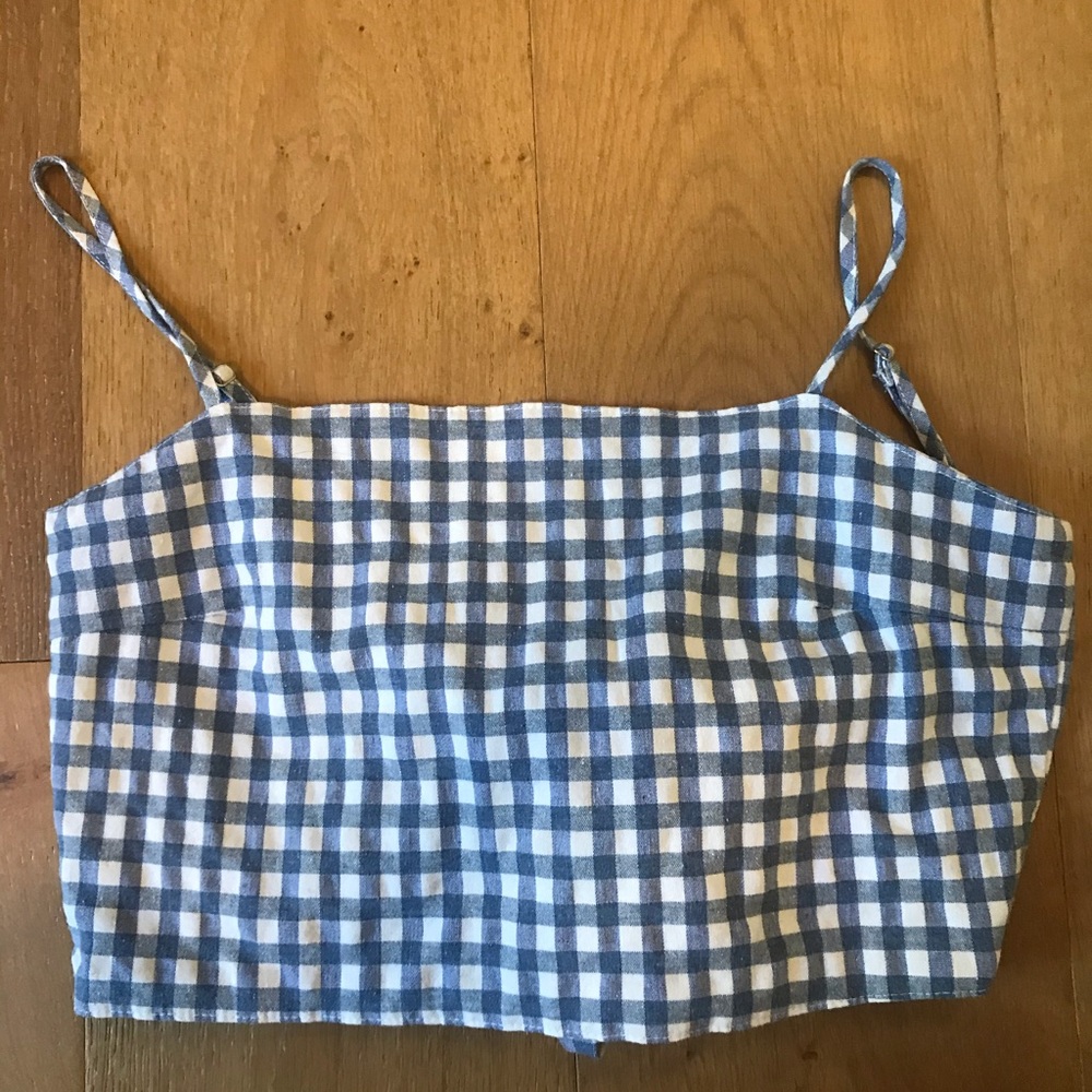 John Galt checkered tie tank top